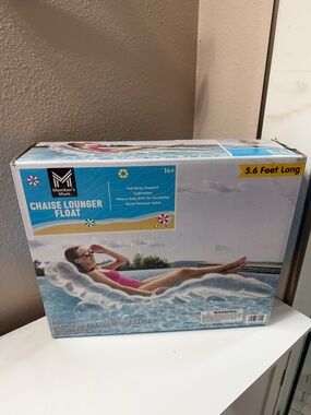 Member's Mark Clear Chaise Lounger Float - Pink Accent